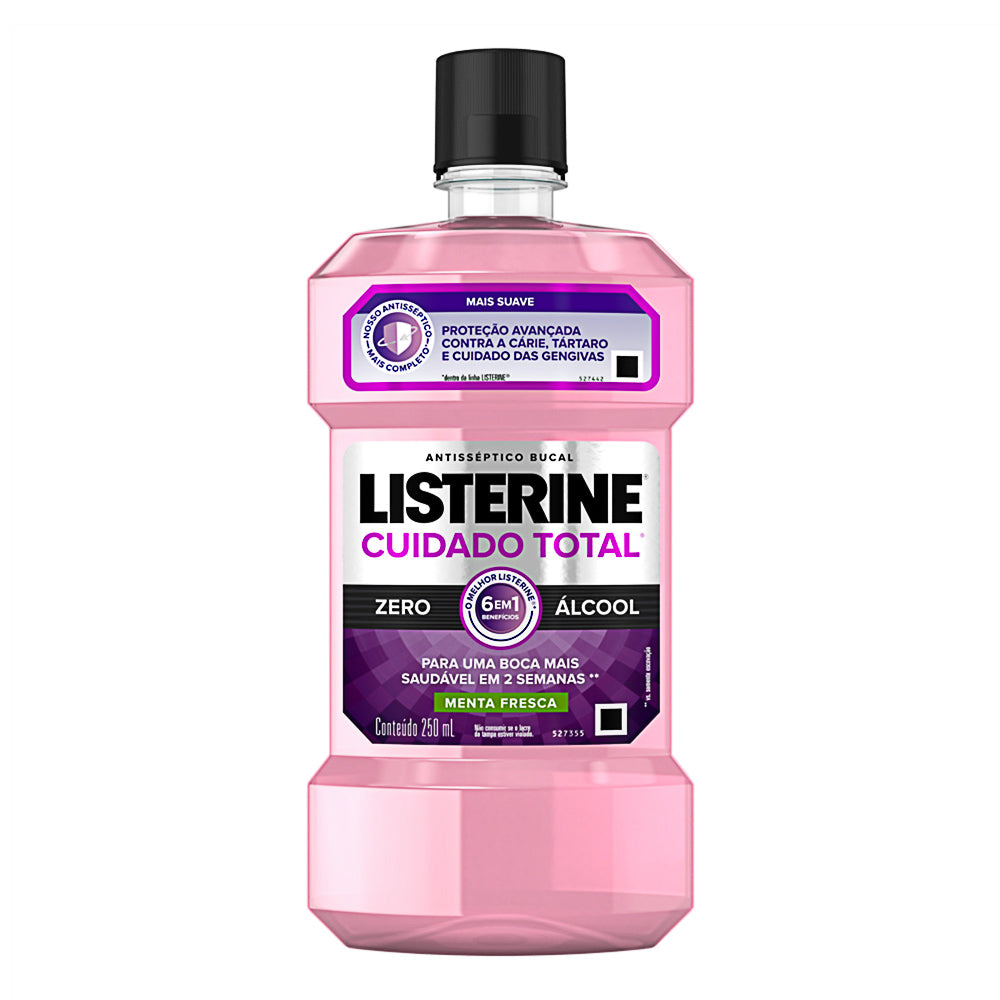 Antisséptico Bucal Listerine Cuidado Total Menta Fresca 250mL