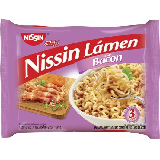 Macarrão Instantaneo Nissin Lamen Sabor Bacon 85g