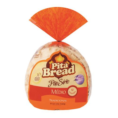 Pão Sirio Pita Bread Medio 320g