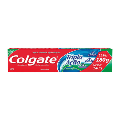 Creme Dental Colgate Tripla Ação Menta Original 180g