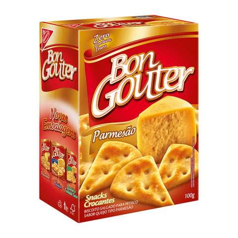 Biscoito Bon Gouter Queijo Parmesao Caixa 100g