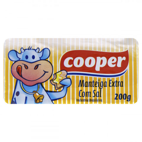 Manteiga Extra com Sal Cooper Tablete 200g