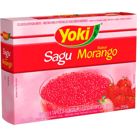 Sagu Morango Yoki 250g