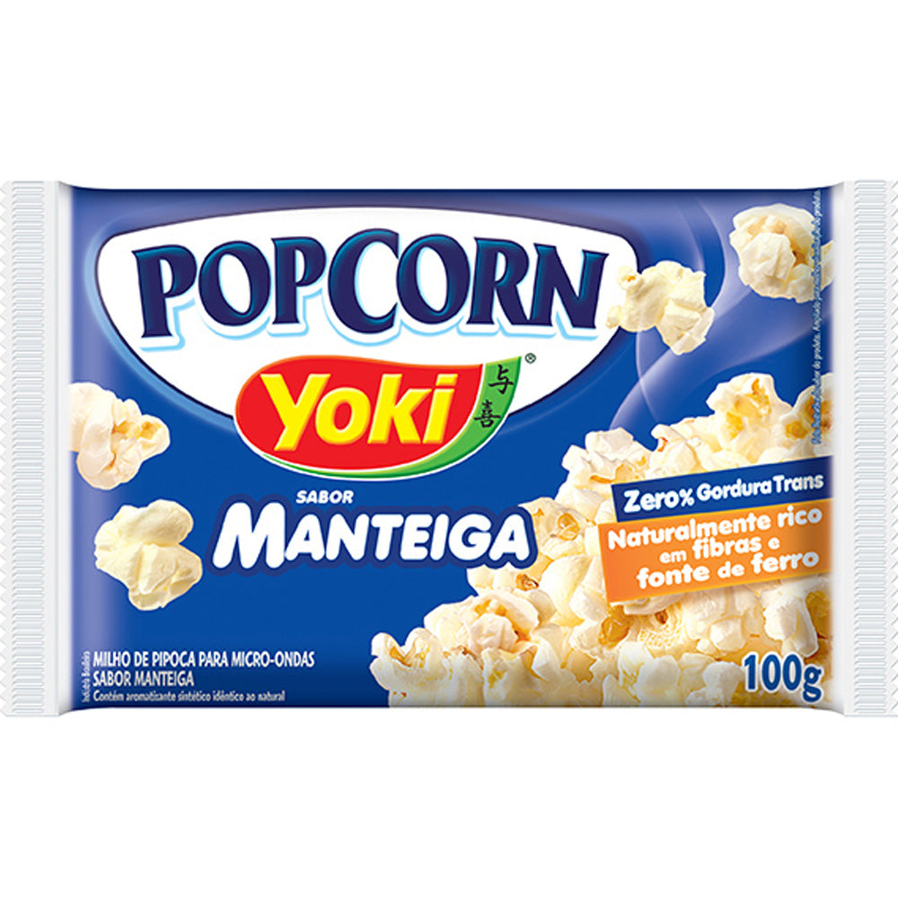 Pipoca de Microondas Sabor Manteiga Yoki 100g