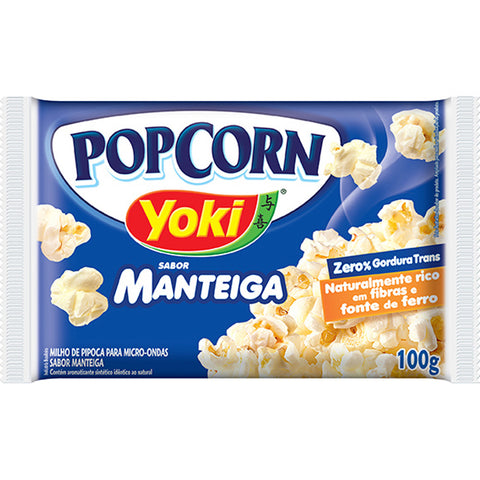 Pipoca de Microondas Sabor Manteiga Yoki 100g