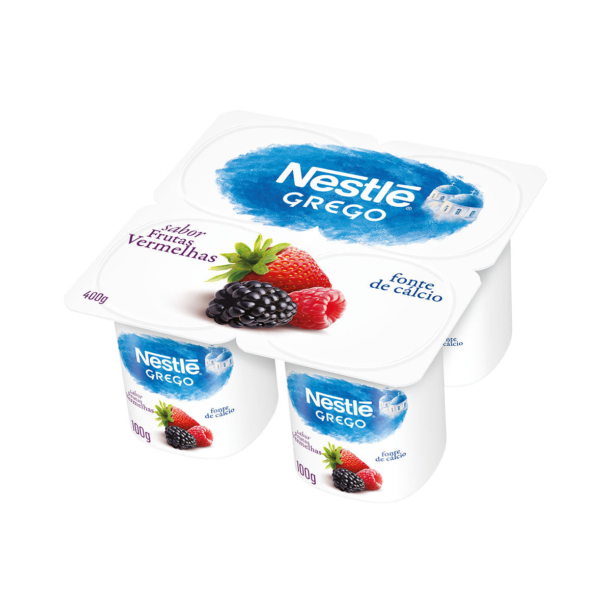 Iogurte Grego Nestlé Frutas Vermelhas 400g