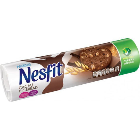 Biscoito Nestlé Nesfit Cacau e Cereais Pacote 200g