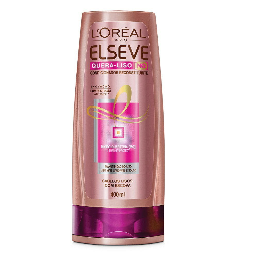 Condicionador Elseve Quera Liso 200mL