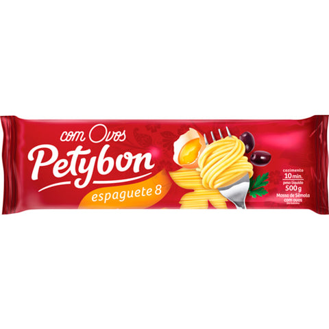 Macarrão Com Ovos Espaguete N 8 Petybon 500g