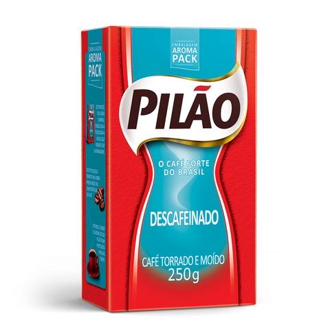 Café Pilao Descafeinado a Vacuo Torrado e Moido 250g