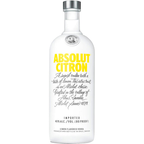 Vodka Sueca Absolut Citron Garrafa 1L