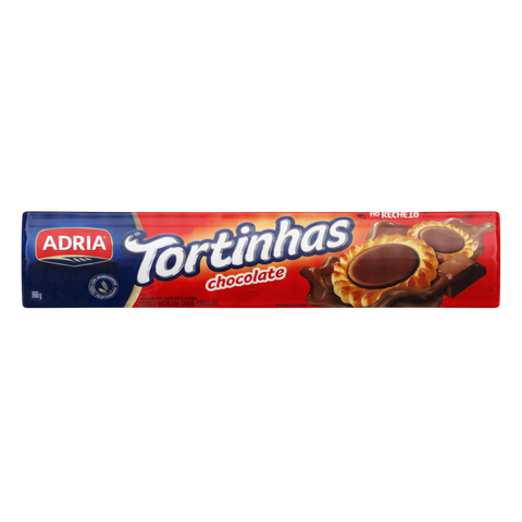 Biscoito Adria Tortinhas Recheado de Chocolate Pacote 160g