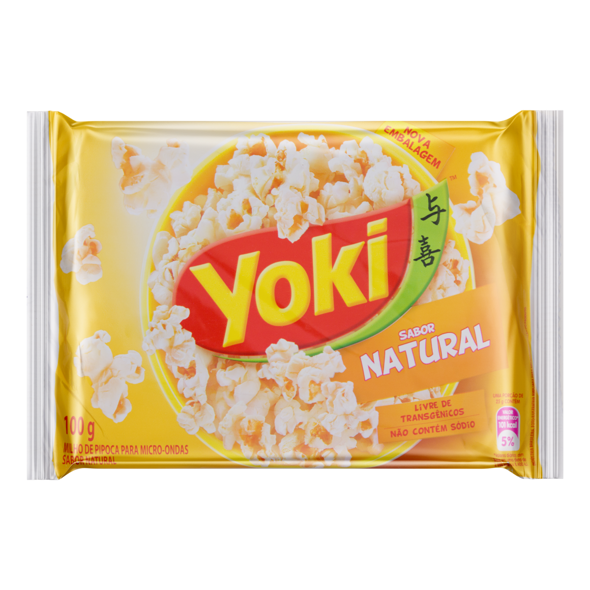 Pipoca de Microondas Sabor Natural Yoki 100g