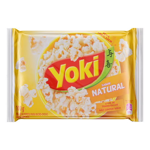 Pipoca de Microondas Sabor Natural Yoki 100g