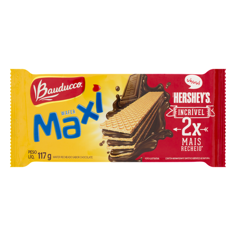 Biscoito Bauducco Wafer Maxi Chocolate 130g