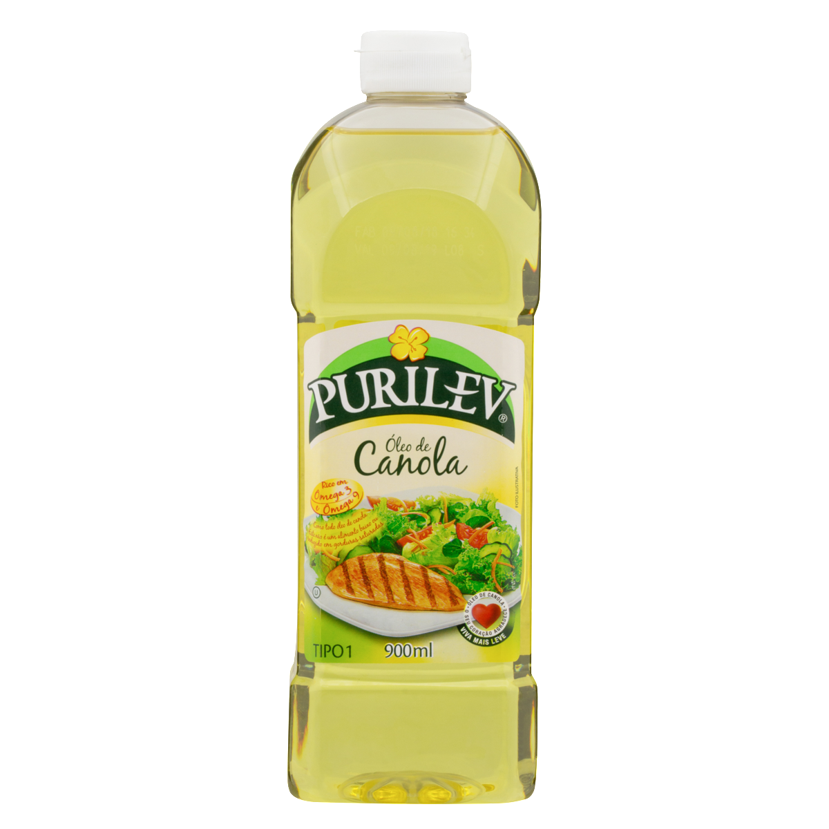 Óleo de Canola Purilev Pet 900mL