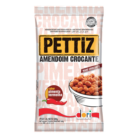 Amendoim Crocante Pimenta Vermelha Pettiz 500g