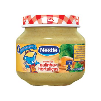 Papinha Infantil de Hortalicas Com Peito de Frango Nestlé 115g