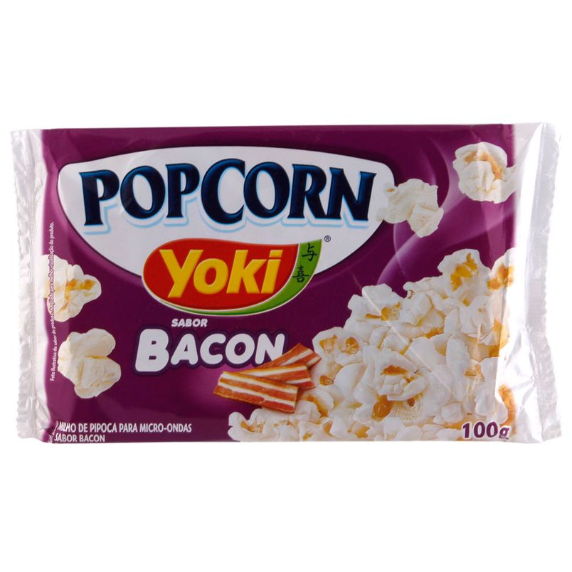 Pipoca de Microondas Sabor Bacon Yoki 100g