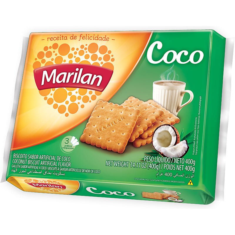 Biscoito Amanteigado de Côco Marilan 400g