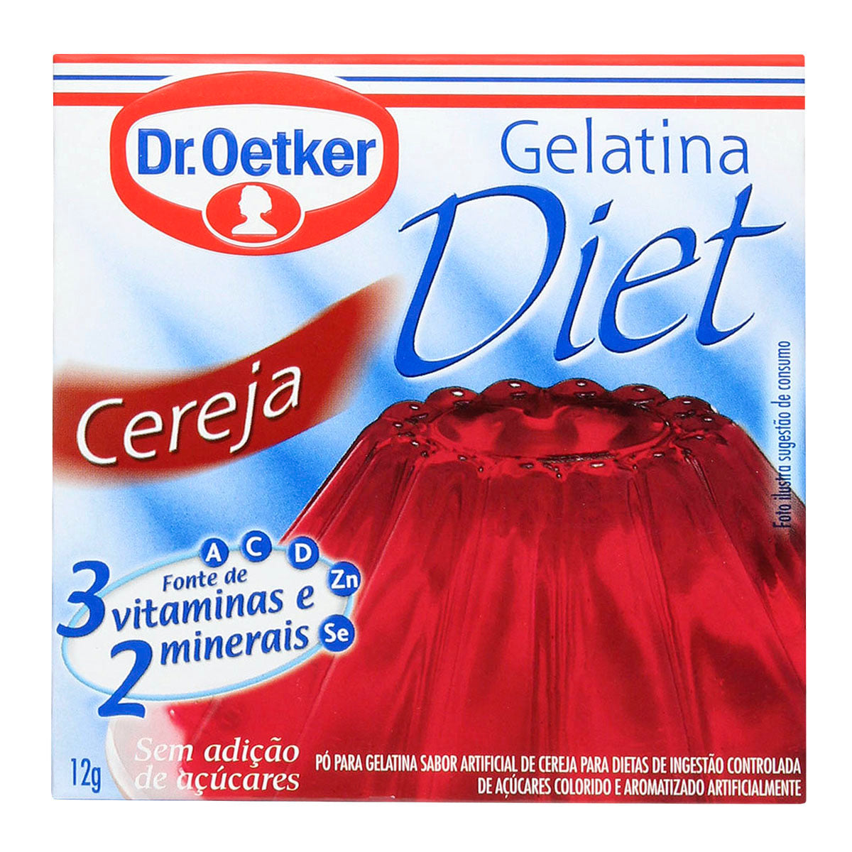 Gelatina Diet de Cereja Dr Oetker 1.2G