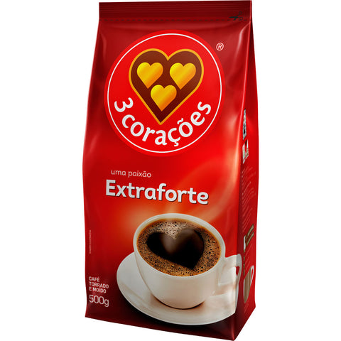 Café 3 Corações Extra Forte Almofada 500g