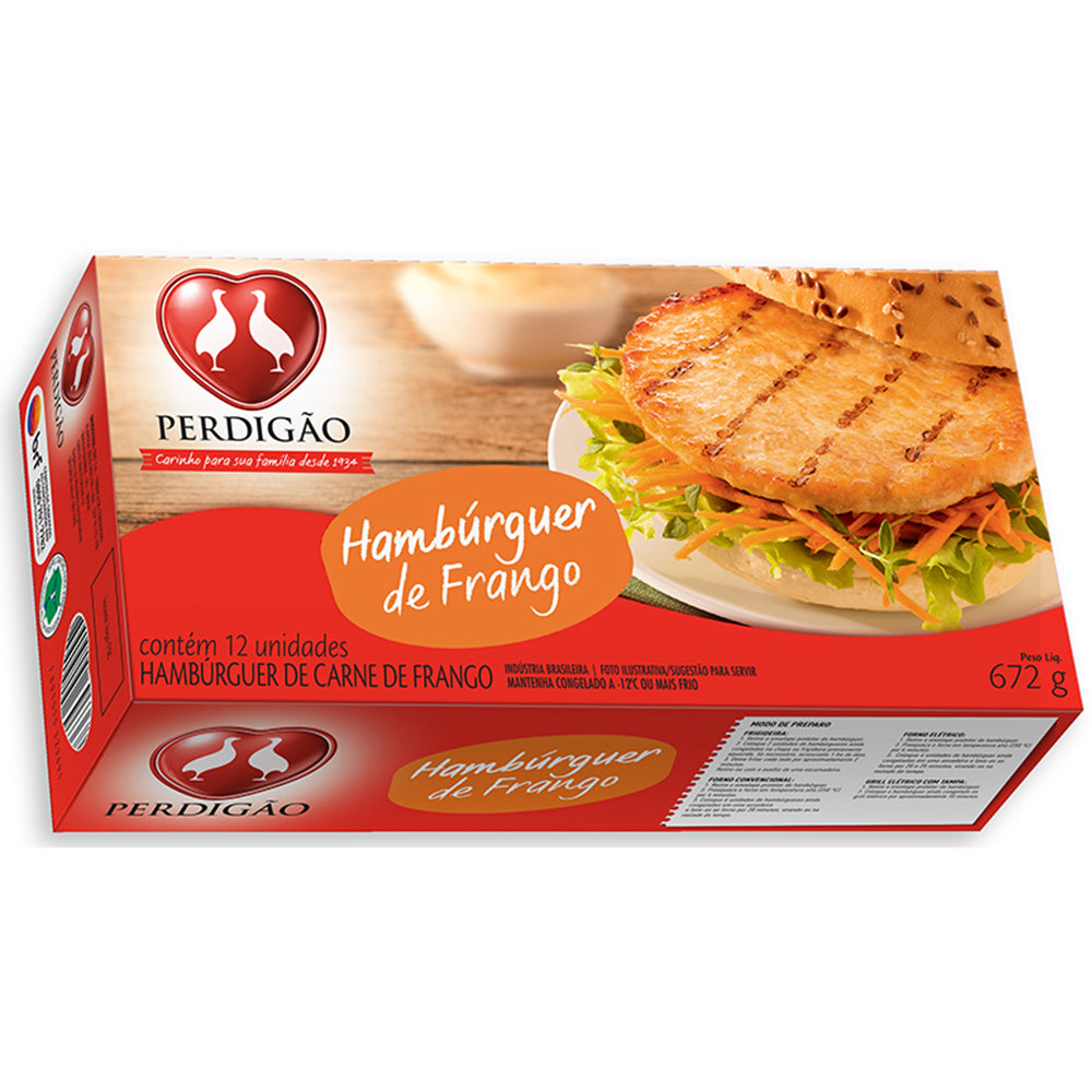 Hambúrguer Frango Perdigão 672G