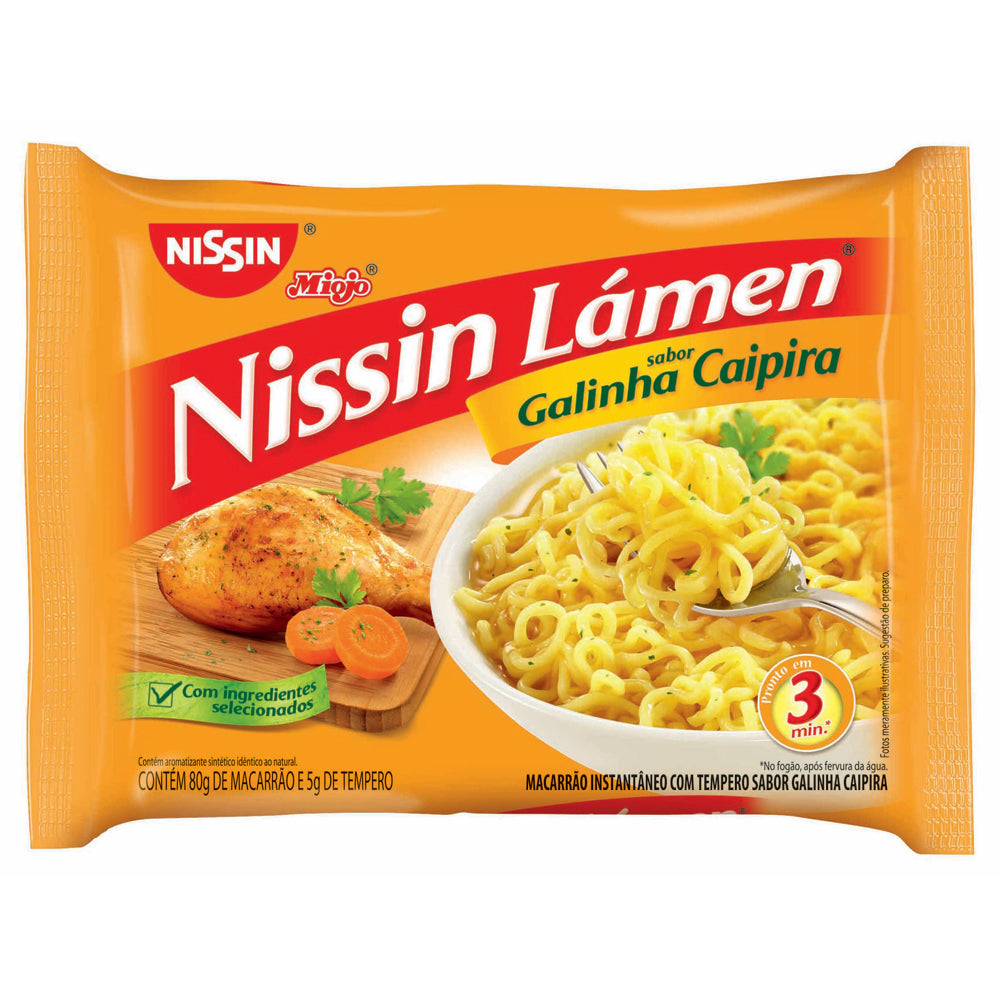 Macarrão Instantaneo Nissin Lamen Sabor Galinha Caipira 85g