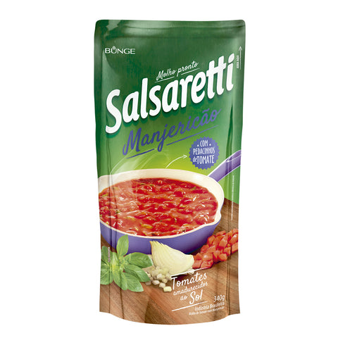 Molho de Tomate com Manjericao Salsaretti Sachê 340g