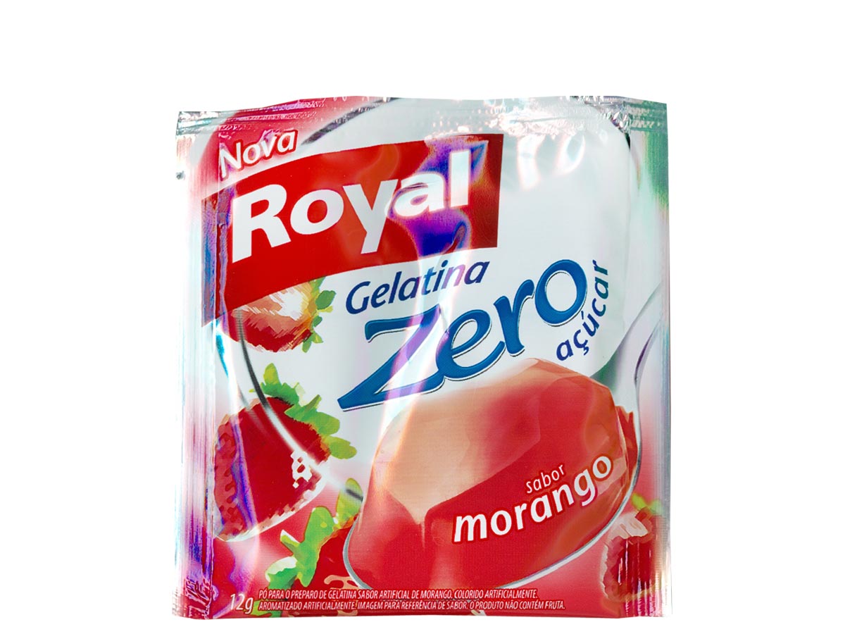 Gelatina em Pó Royal Zero Sabor Morango 12G