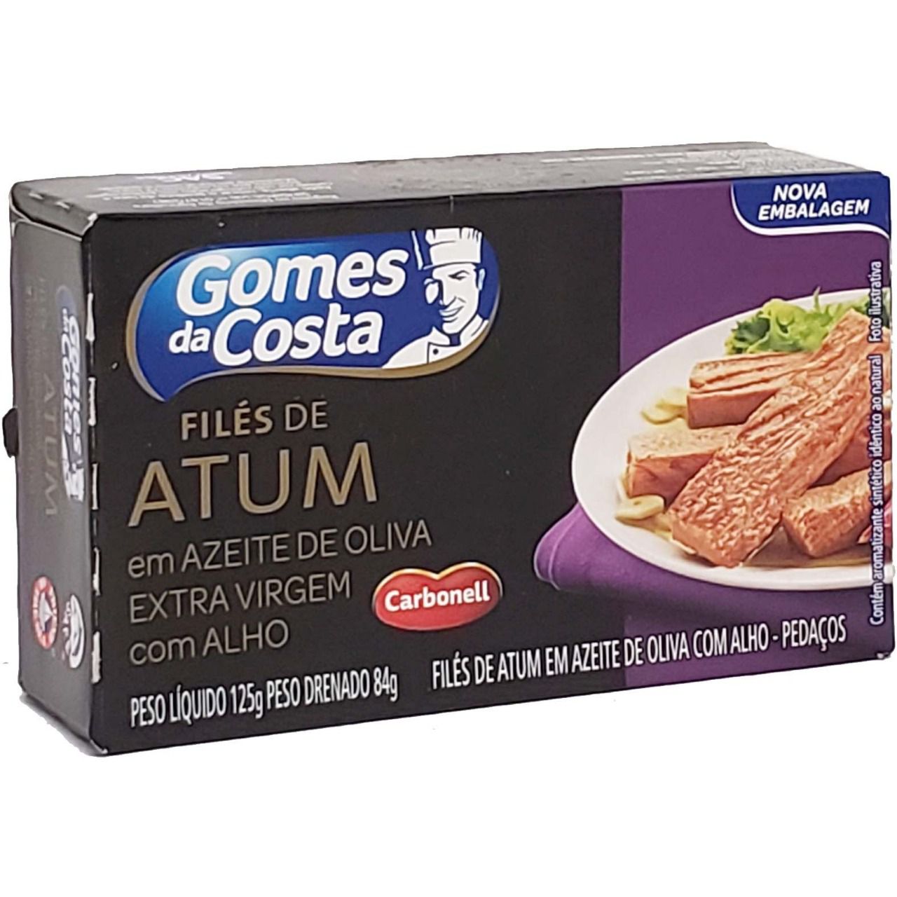 File de Atum Com Azeite e Alho Gomes Da Costa 125g