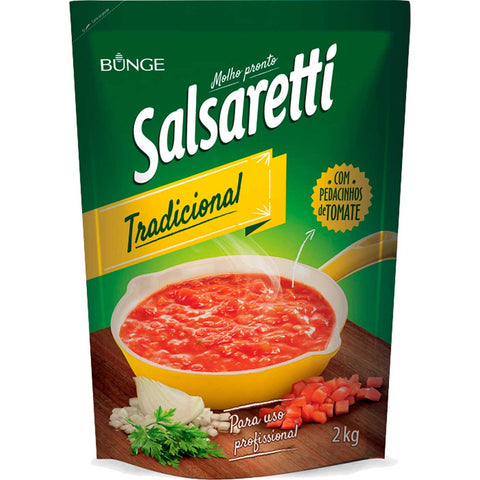 Molho de Tomate Pronto Tradicional Salsaretti Sachê 340g